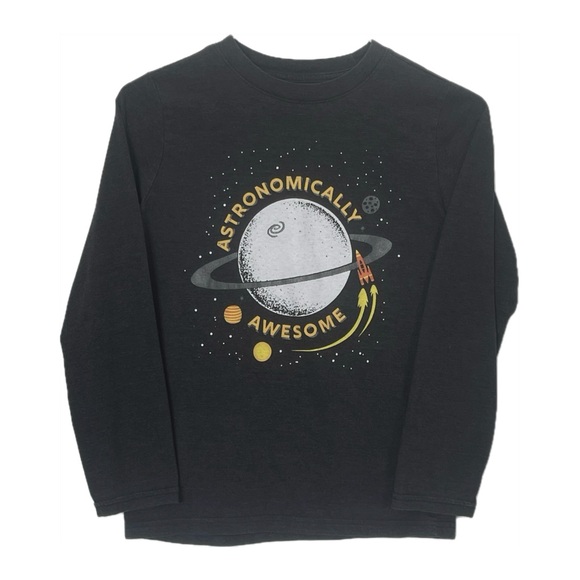 Cat & Jack kids long sleeve shirt size Medium 8-10 Astronomically Awesome - Picture 1 of 4